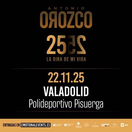 ANTONIO OROZCO ACTUARÁ EN EL POLIDEPORTIVO PISUERGA DE VALLADOLID