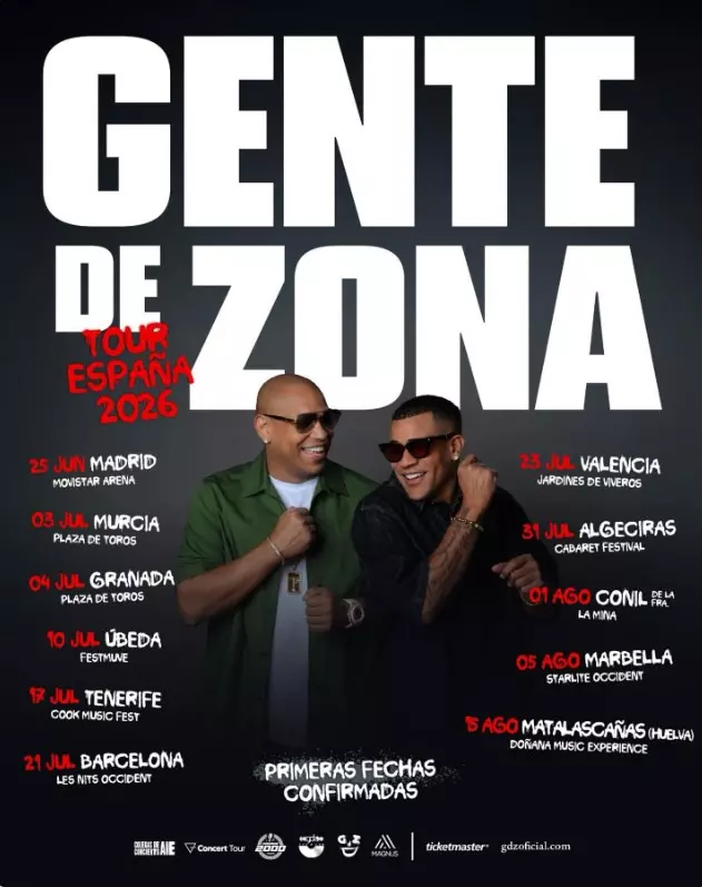 Gira Gente de Zona España 2026 fechas oficiales