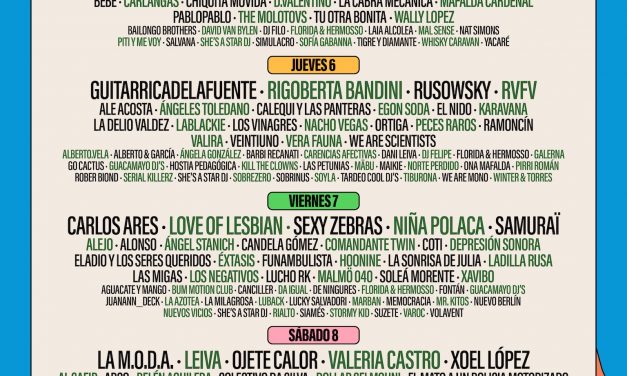 Cartel por días del Sonorama Ribera 2026: ¡Entradas de día a la venta!