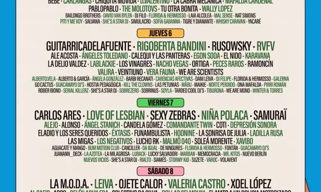 Cartel por días del Sonorama 2026: Grupos y Entradas