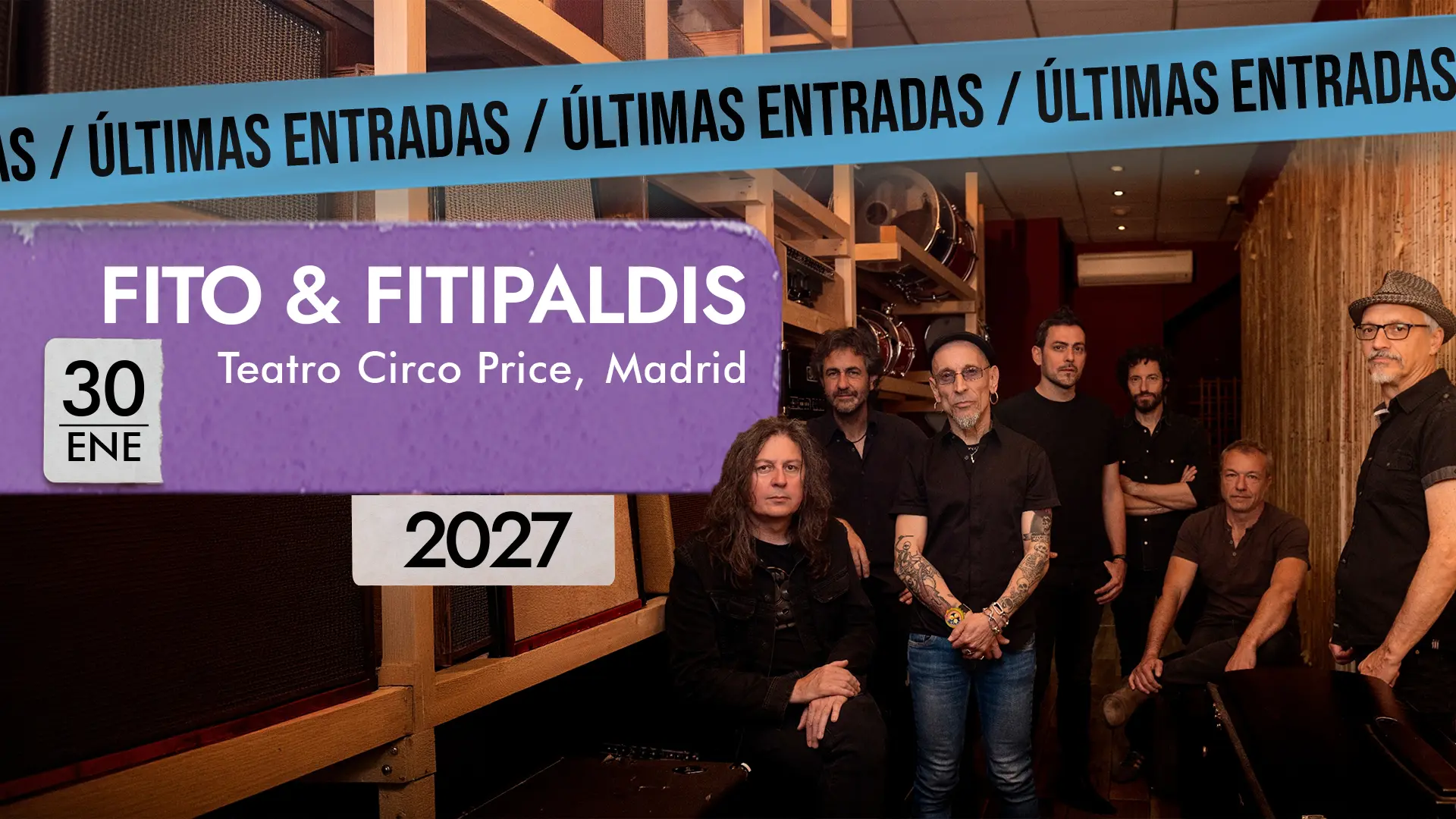 No te pierdas el esperado concierto de Fito en Madrid dentro de Inverfest 2027. Consulta los horarios de la gira 'Aullidos Tour', sus 4 fechas y cómo ir.