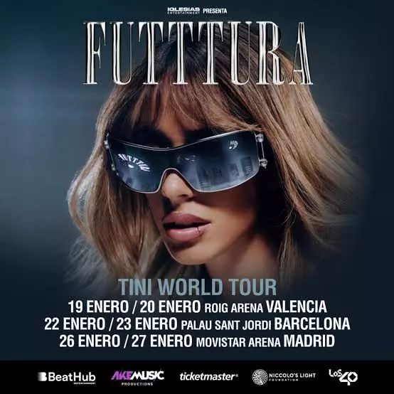 ¡Tini anuncia su gira FUTTTURA en España para 2027! Descubre las fechas en Madrid, Barcelona y Valencia, el setlist de 46 canciones y cómo comprar tus entradas