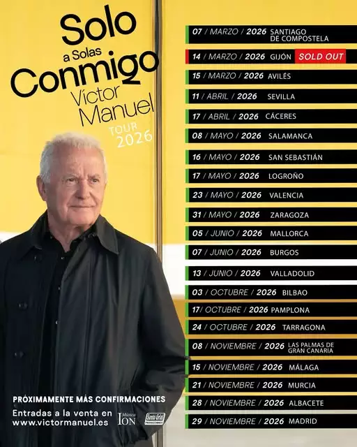 Víctor Manuel Gira 2026: Guía Imprescindible de Fechas y Entradas
