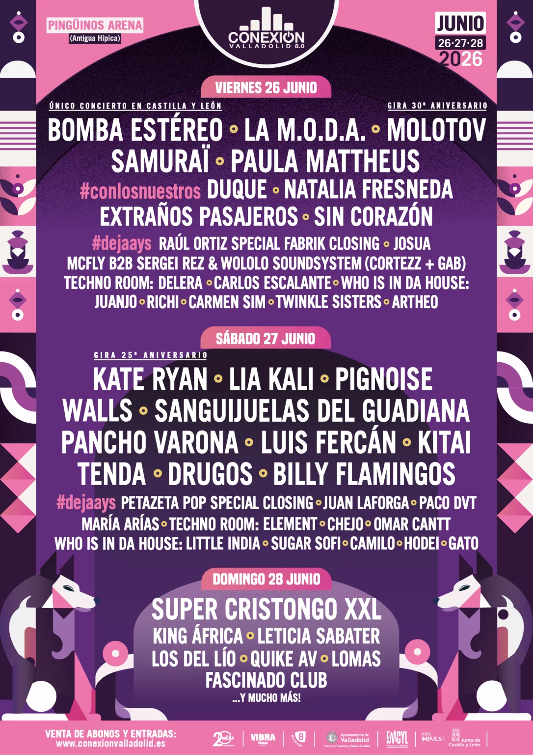 Consulta la guía definitiva del Conexión Valladolid 2026. Horarios por días, precios de entradas, cómo llegar a la Antigua Hípica y el cartel completo.