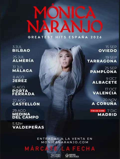 Gira Mónica Naranjo 2026