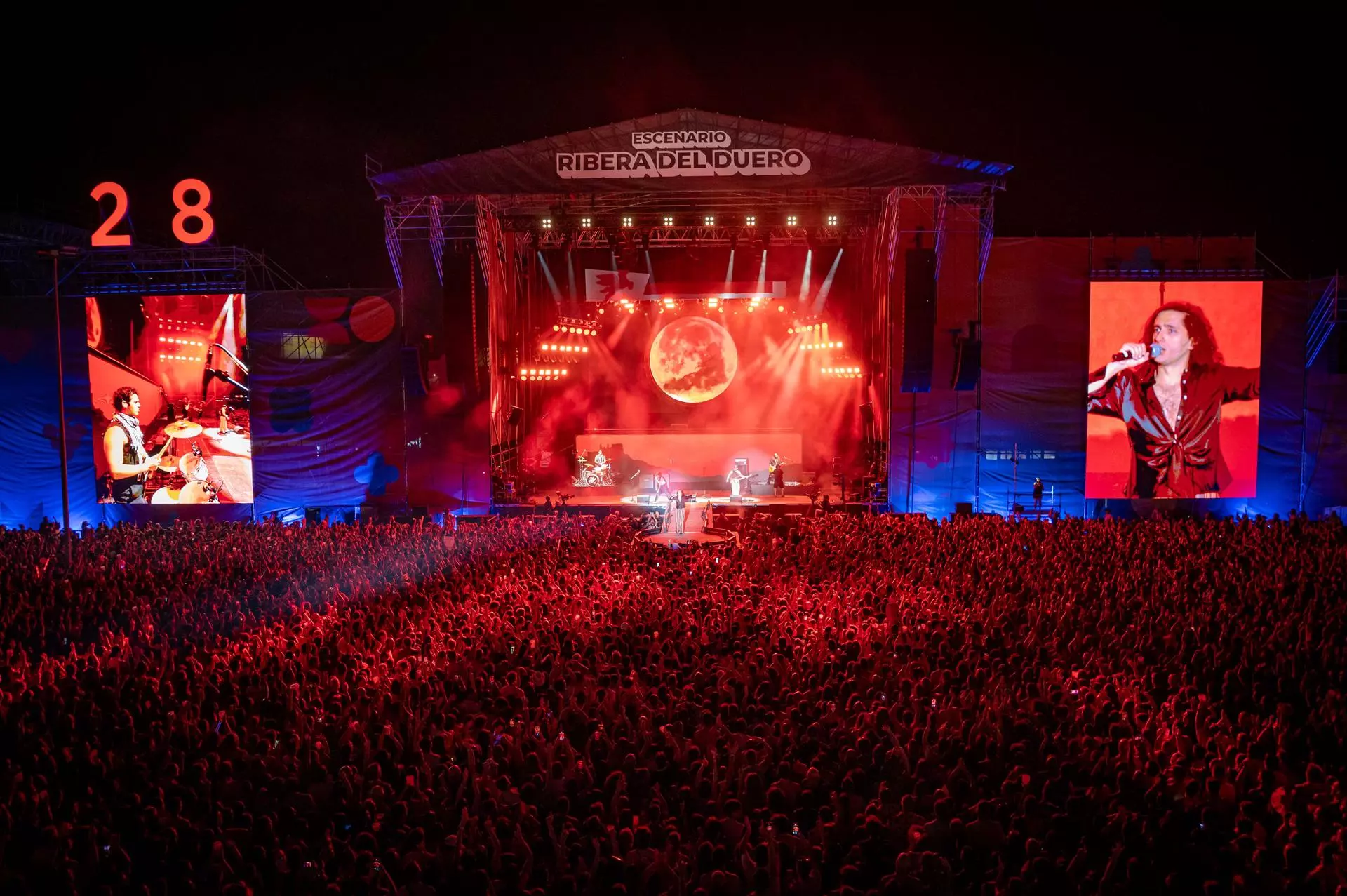 Mejores festivales de verano 2026. Gran multitud en el escenario Ribera del Duero del Festival Sonorama Ribera,