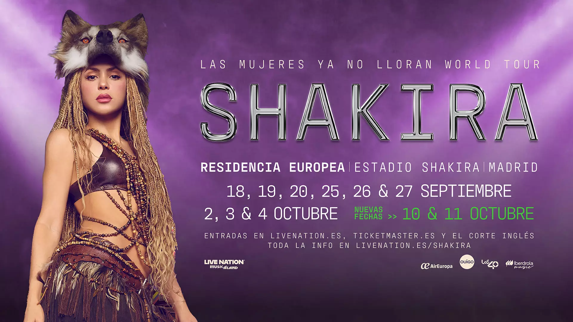 ¿Te quedaste sin entrada? Shakira confirma dos shows adicionales en Madrid para su gira 2026. Lista oficial de precios desde 73,50€ y consejos para la cola virtual.